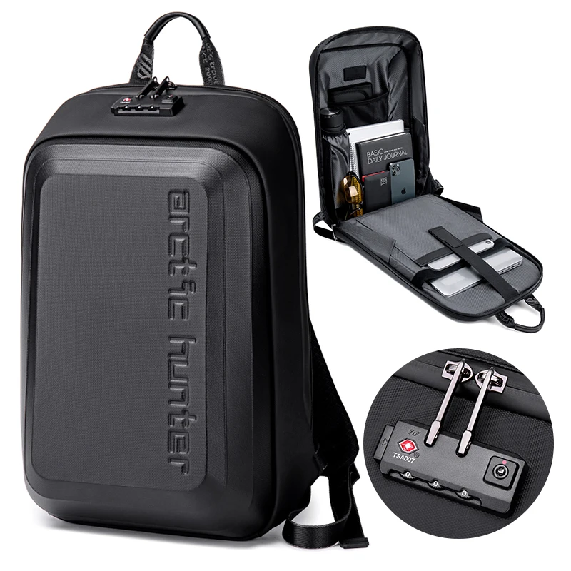 ARCTIC HUNTER Multifunctional Smart Backpack Travel Bag Men's Business  Backpack Laptop Travel Backpack Bag with USB Charging Por