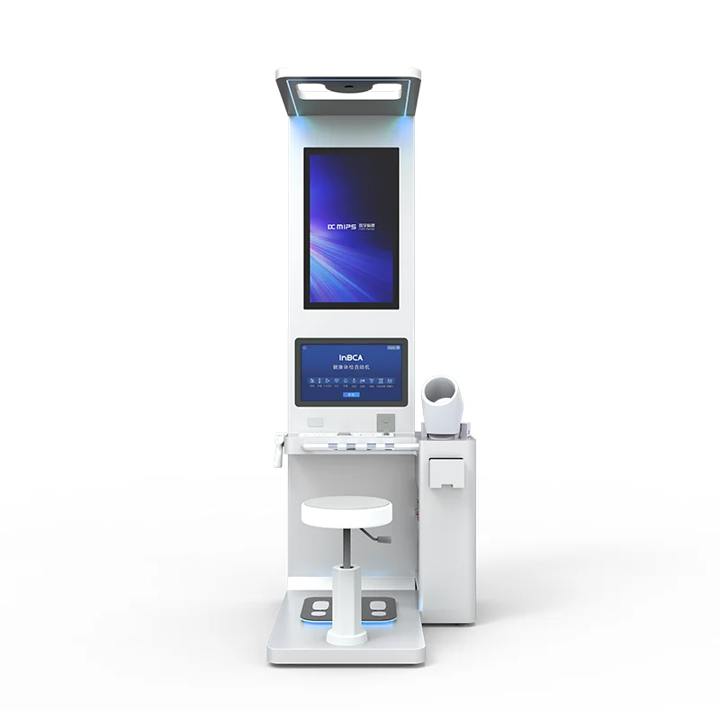 Customizable Electronic Blood Analysis System Body Check Health Kiosk Medical Device IP55 Protection 1 Year Warranty for