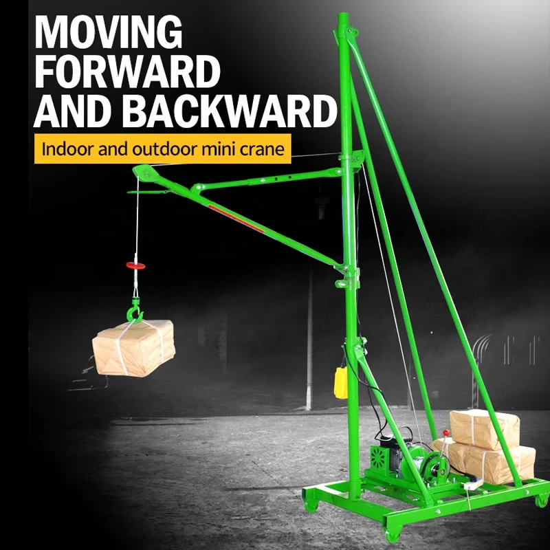 Building Material Lifting Equipment Firm and Durable Hoist Mobile Small Mini Crane