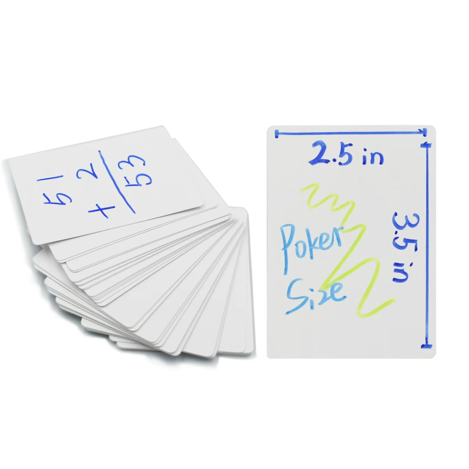 Blank Playing Cards To Write On Poker Size 216pcs Printable Flash Cards
