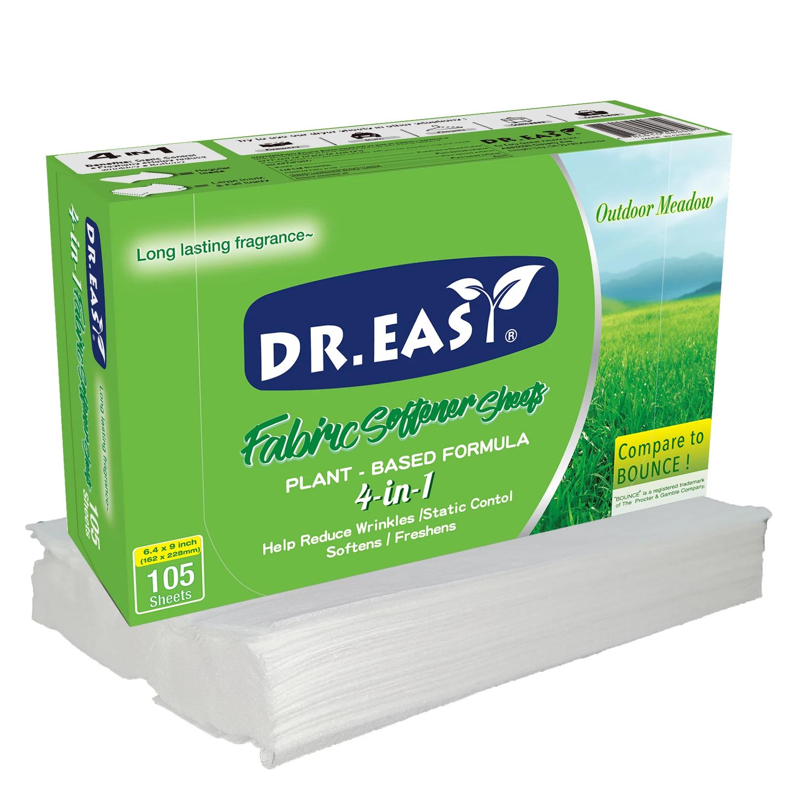 Best Eco-Friendly Solid Disposable Dog Hair Dryer Sheets Scented Anti-Static Anti-Wrinkle for Apparel Drying Softener Type Free