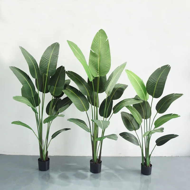 Wholesale 180cm Fake Banana Plant Tree Faux Banana Tree Fiber