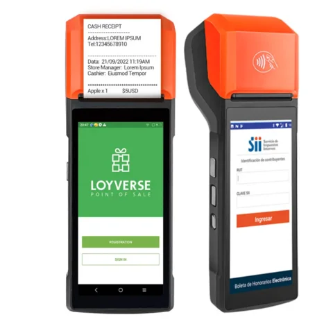 TOTALPOS Factory OEM H10 4G Handheld POS Barcode Scanner System Android 13 Mobile Pos Terminal Machine With 58mm Receipt Printer