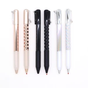 Diamond Shaped Geometric Deformation Decompression Pen Trend Push Extendable Gel Ink Pen Creative Stationery for Students