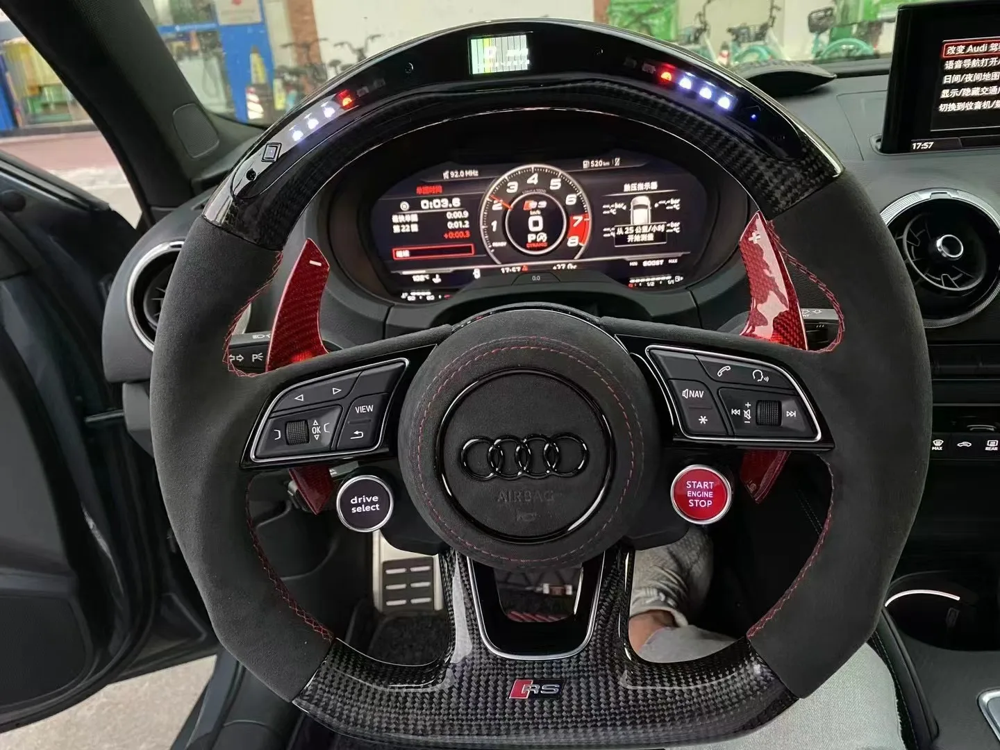 Custom S Rs Steering Wheel For Audi A3 A4 A5 A6 A7 A8 S3 S4 S5 S6 S7 S8 ...