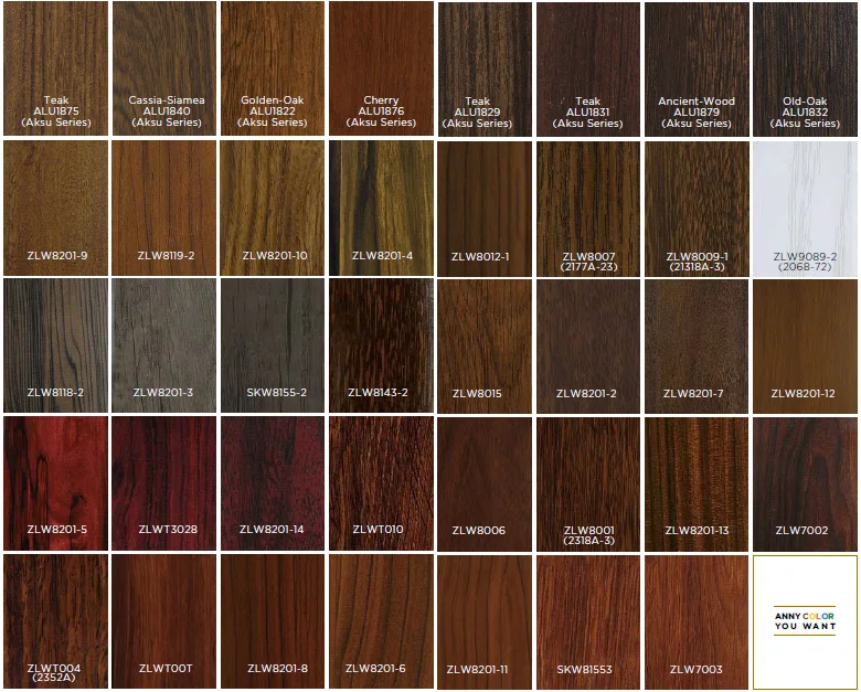 Custom Color Oak 6063 T6 Outdoor Durability Guaranteed Fade-resistant ...