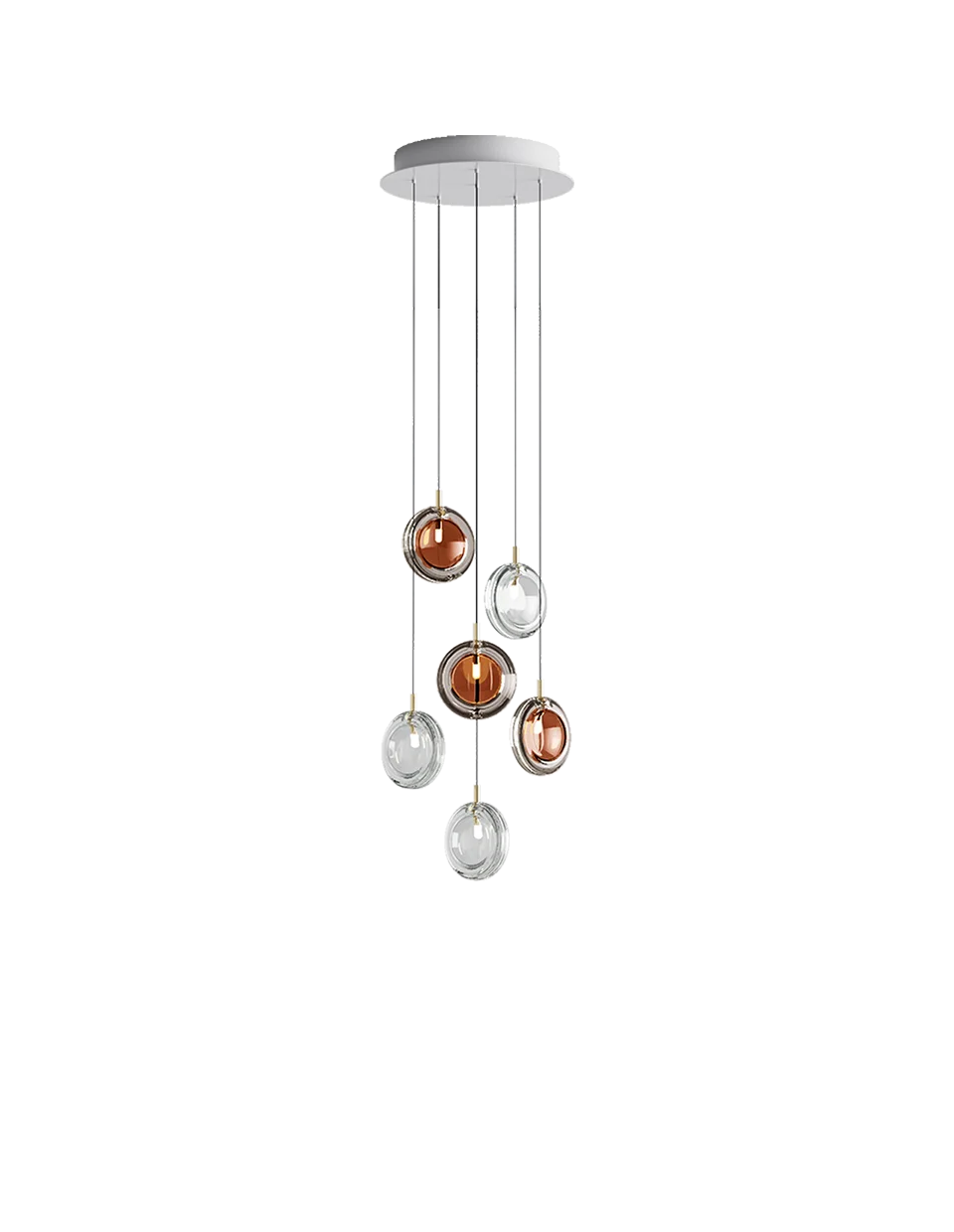 Custom High Ceilling Villa Staircase LED Lighting Long Hanging Lamp Decoration chandelier Lights Commercial Hall Pendant Light