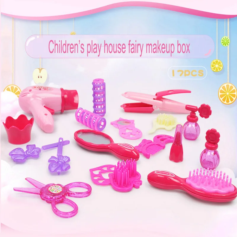 Аксессуары для девочек, игрушечный домик, имитация салона красоты и зеркала, туалетный столик для макияжа