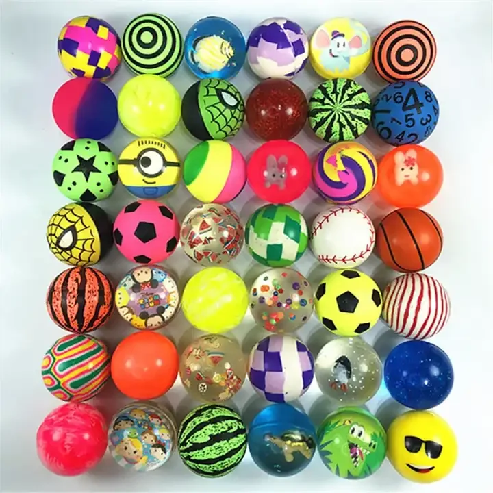 High Quality Mixed 45mm Bouncy Balls Rubber Balls for Kids Super Ball  Vending Machine Toys