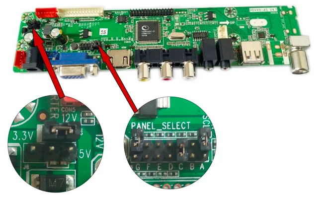 High Quality Universal LCD LED Circuit V56 V59 DVB T2 TV Control Main Mother Board