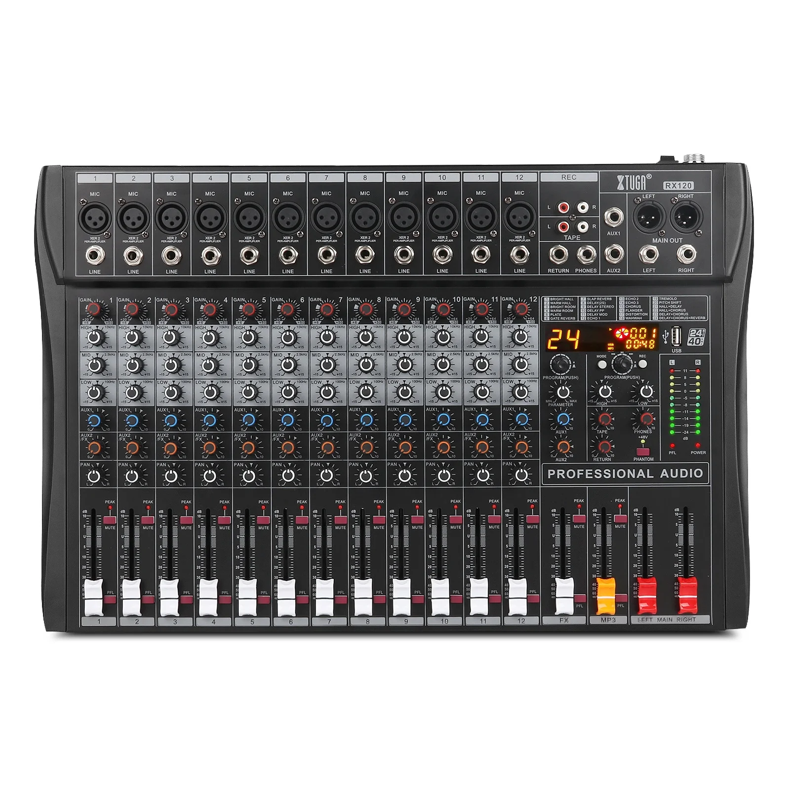 5.0 楽器・音響機器 オーディオミキサー、 6/8/12 チャンネル