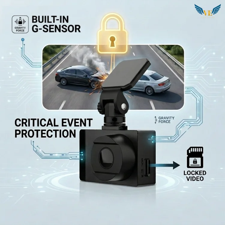 4K+2K Dual Camera Dashcam with 24H Parking Monitor Built-in WiFi & App Control IPS Screen for Car
