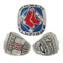 MLB Custom Championship Ring MLB Baseball Team 2007 Boston Red Sox Championship Ring Custom Wooden Gift Box