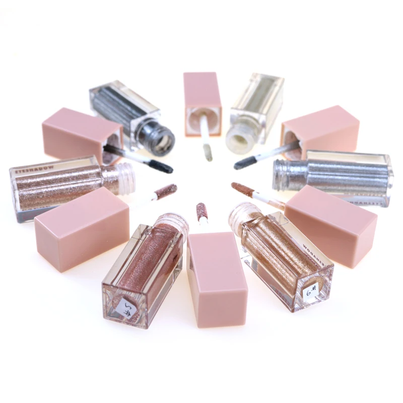 Новый дизайн натуральный крутой Смоки для макияжа глаз пигментированные водостойкие блестящие жидкие Сияющие тени