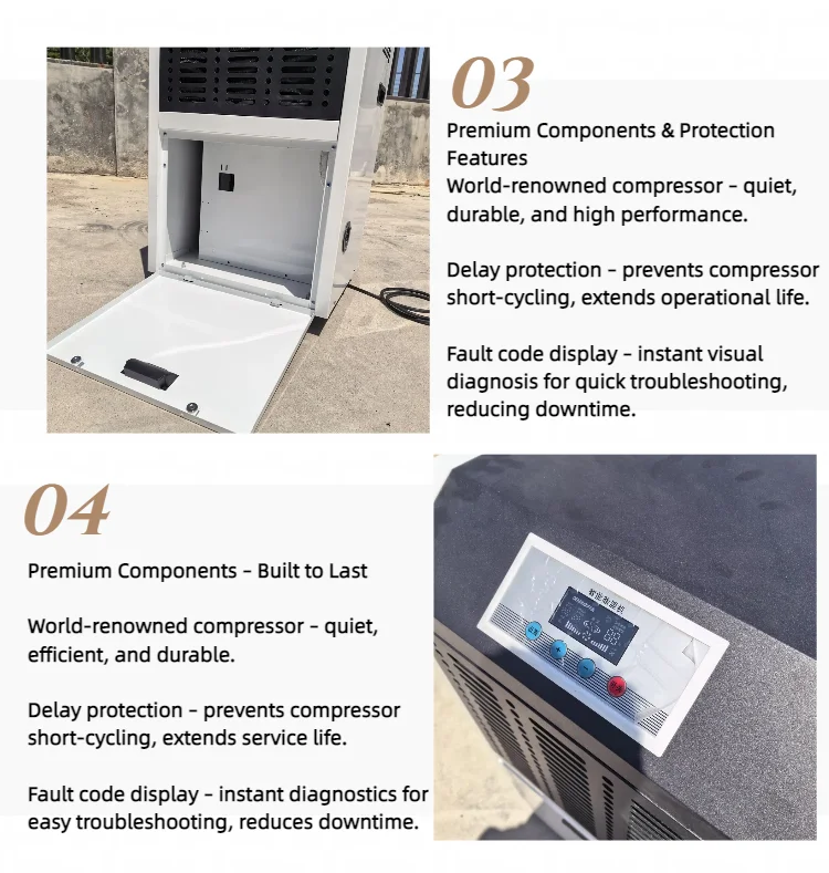 Industrial Dehumidifier, 158L/day, 2600W - detail 24
