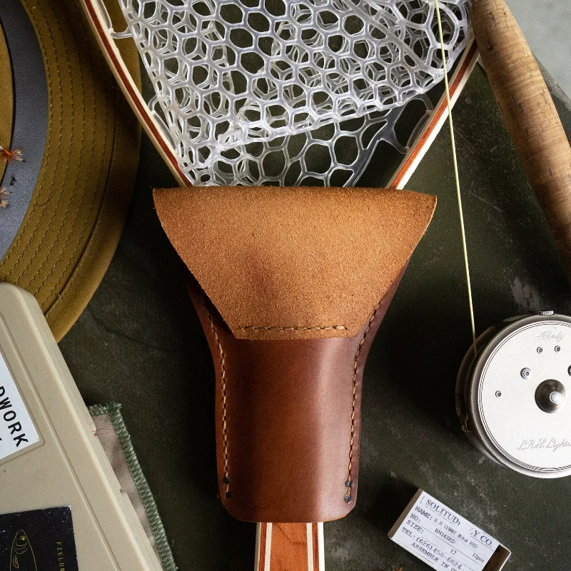 Durable Leather Fishpond Fishing Net Holster Oem Available