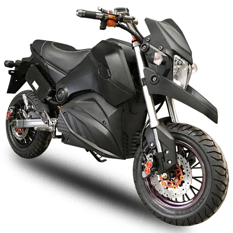High Performance Long Range Moped Electric Motorcycle 72V 2000W Electric Motorcycle Hub Power