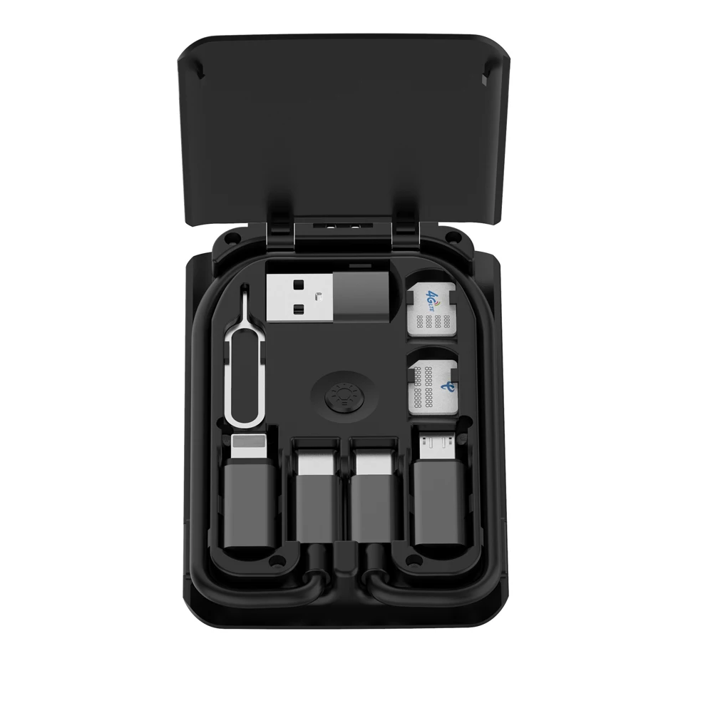Data Cable Storage Bag Five Nights at Freddys for Cables Sd Cards,Black Phones USB Chargers