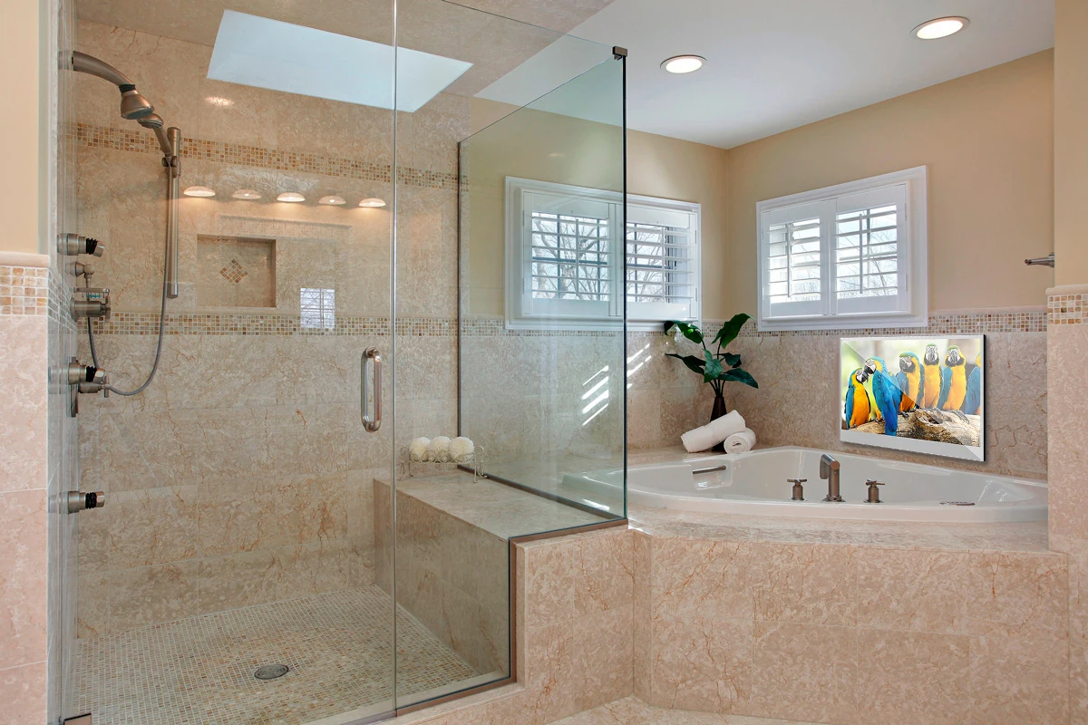 32 Inch  Smart LED Bathroom Android Mirror TV Used in the Hotel Hot Sales Amz