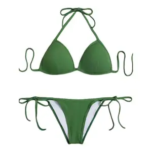 Women Hot 2pcs Soild Color Bandage Swimwear Swimsuit Bikini Swim Bathing Suit Beach Wear Wholesale Bathing Suits