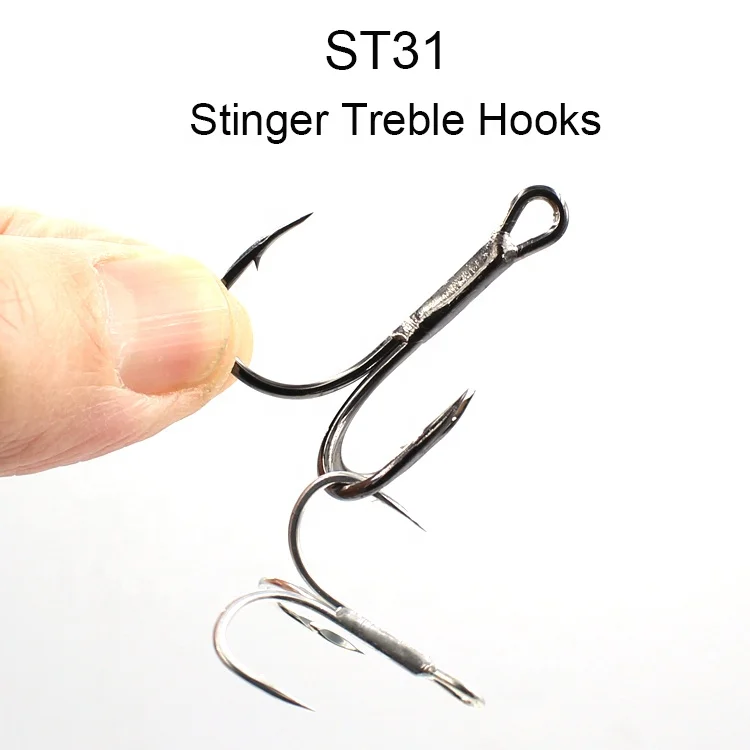 ST31 2X рыболовный крючок 1000 шт. острые рыболовные приманки вспомогательный тройной прочная точка резки тройные Крючки круглый