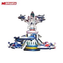 Outdoor Theme Park Equipment Carnival Rotary Air Plane Rides Amusement Park Self Auto Control Rotating Aircraft Rides
