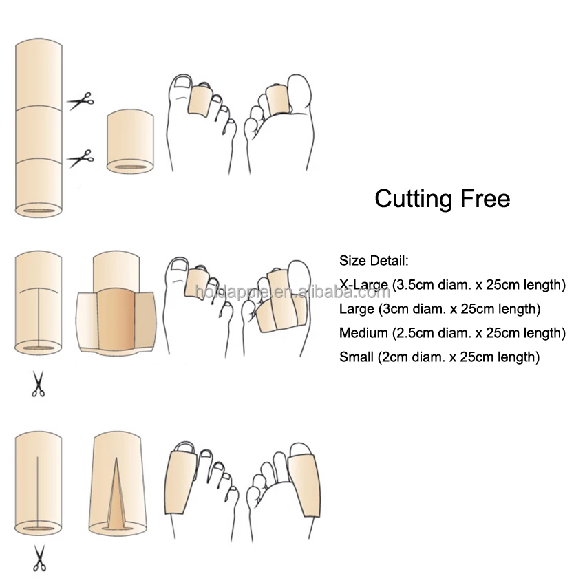 Tube Foam Toe And Finger Protectors Foot Pain,Tube Foam Padded Bandage