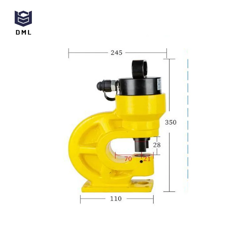 High Safety Level CH 60 Portable Steel  Hydraulic Punching  Machine