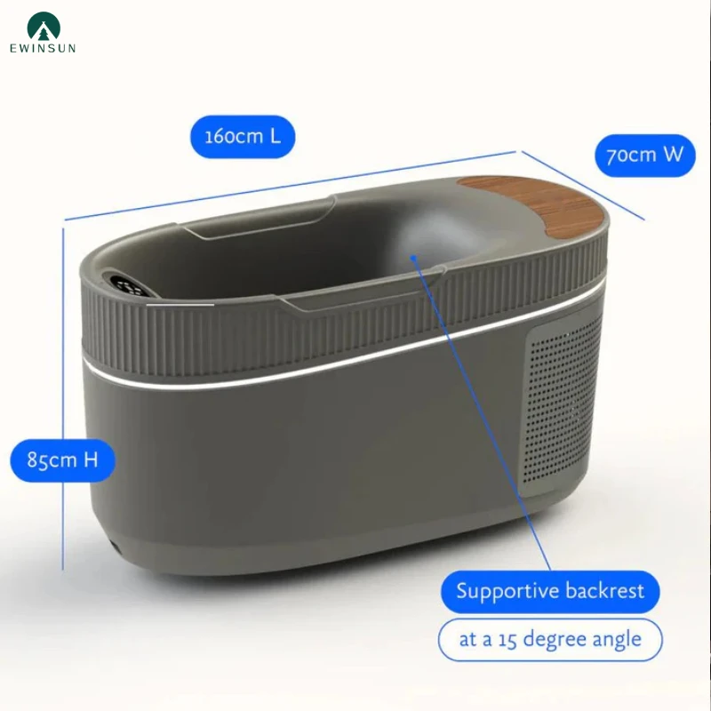 Smart Plastic Ice Bath for Cold Therapy Suitable for Home, Gym, and Outdoor Recovery