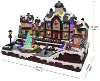 Place du marché de Noël avec éclairage LED