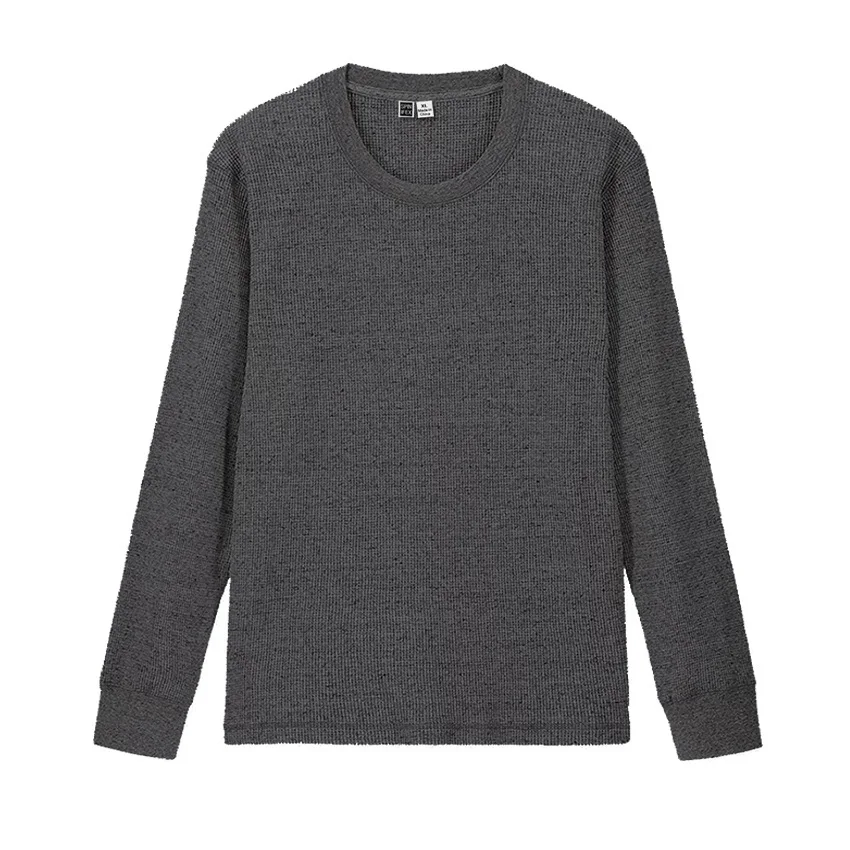 China Cotton Waffle Knit Long Sleeve 