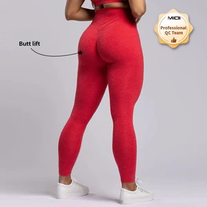 Custom High Waist Stretch Elastic Waist Scrunch Butt Lift V Back Leggings XL Women's Gym Yoga Pants