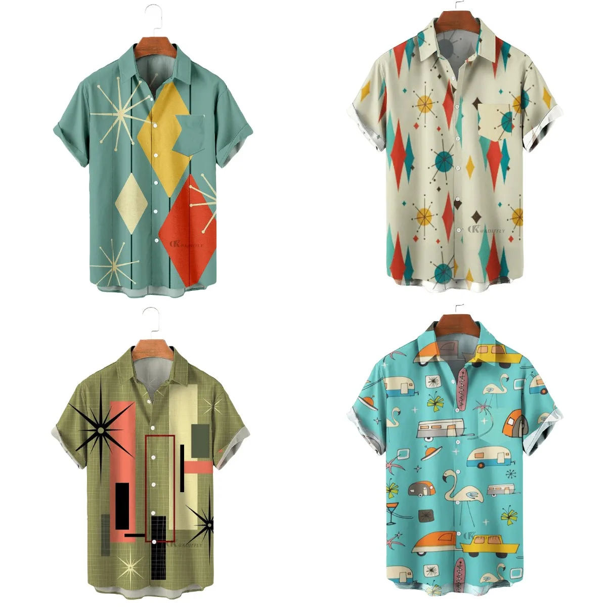Custom Hawaiian Shirt Moq 1 All Over Print Summer Resort Casual Short ...