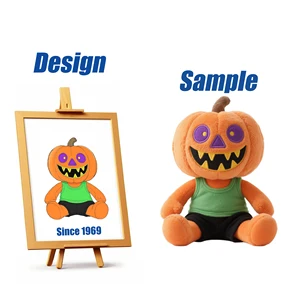 Shengye EN71 CE Plush Toy Design Custom Halloween Ghost Horror Pumpkin Plushies Manufacturer Toys Custom Plush Doll Holiday Gift
