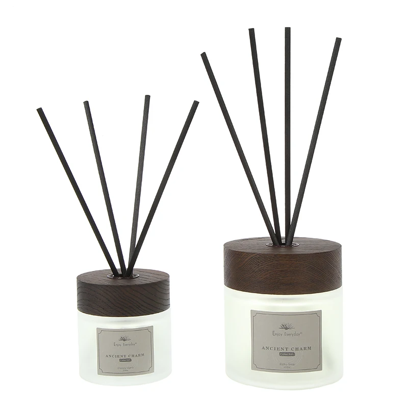 product oem eco friendly 100ml 200ml reed diffuser luxury glass bottle hotel home fragrance gift set reed diffuser-5
