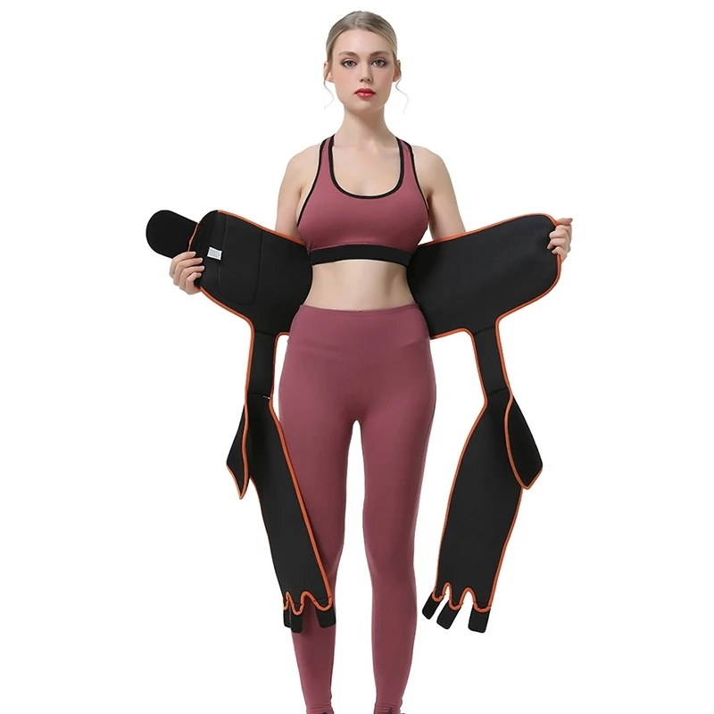 臀部提升器腰部肚子控制大腿橡皮擦,带口袋氯丁橡胶腰带腿部塑形器