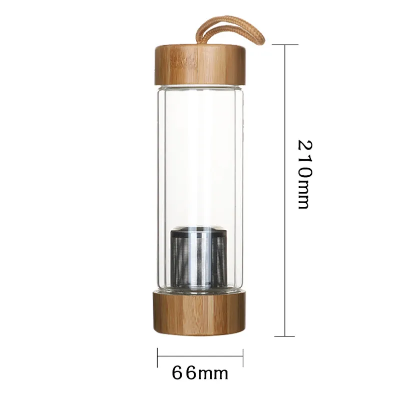 Tea Infuser Bottle Borosilicate Glass Cheap 550ml Glass Cup Water Set  Glass Tumbler Business Gifts