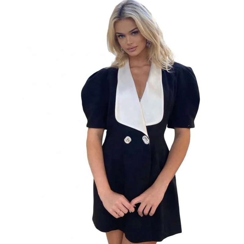K21d11561-vestido Elegante De Manga Corta Con Botones Para Mujer,Vestido De  Oficina Informal A La Moda,Color Liso,2022 - Buy Vestido Casual Diseños  2022,Oficina Vestido Para Las Mujeres,Hermosa Oficina Vestidos Product on  Alibaba.com