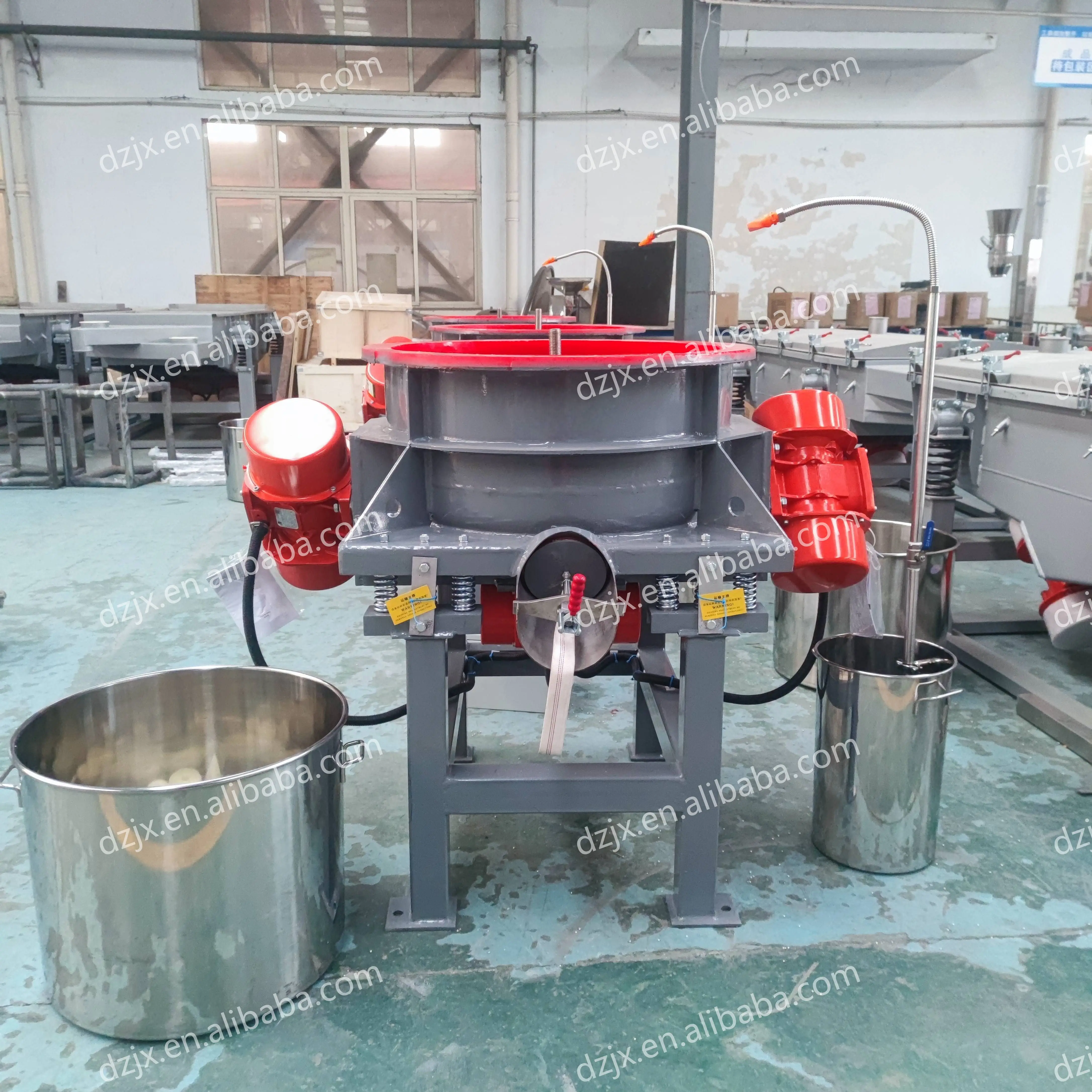 DJZX Metallteile Spiegelpolierte Vibrations-Poliermaschine