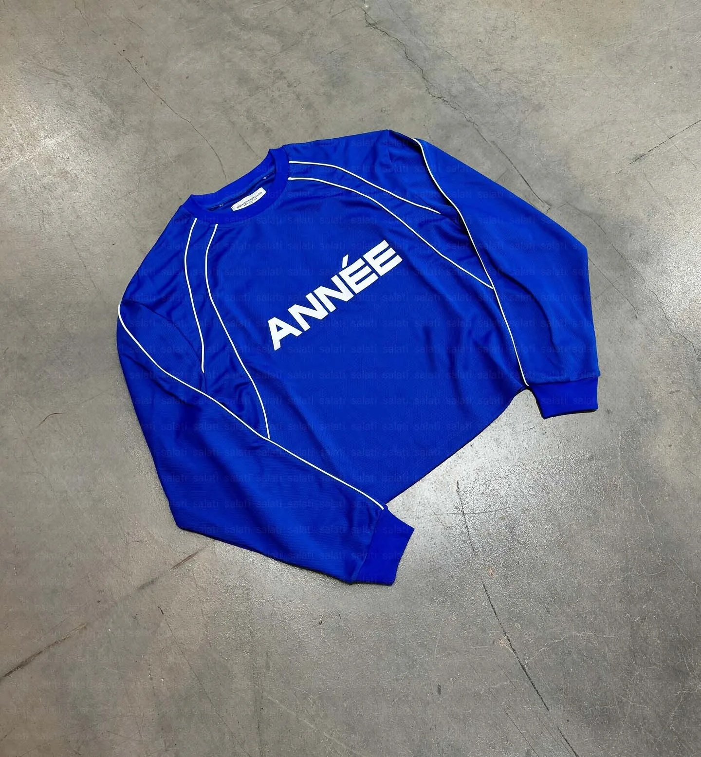 Salati Manufacturer American Streetwear Drop Shoulder Oversize Boxy Retro Long Sleeve Cropped T Shirt Football Soccer Jersey Men gallery 2