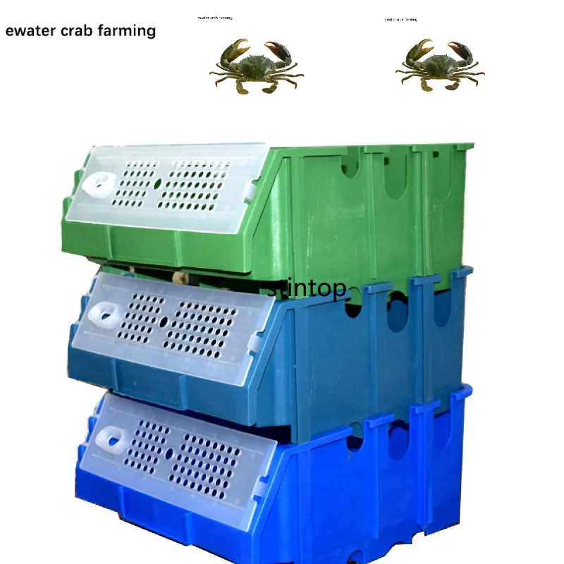 Aquaculture Ras Equipment Plastic Box For Mud Crab Farming House