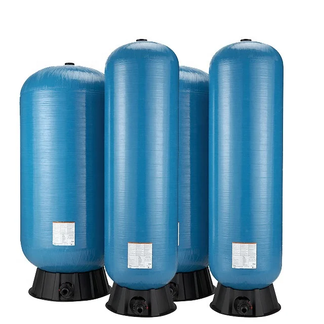 Complete Set Backwash Filter Media and Softener FRP Tank With Auto Control Valve Water Distributor for Water Treatment Plant