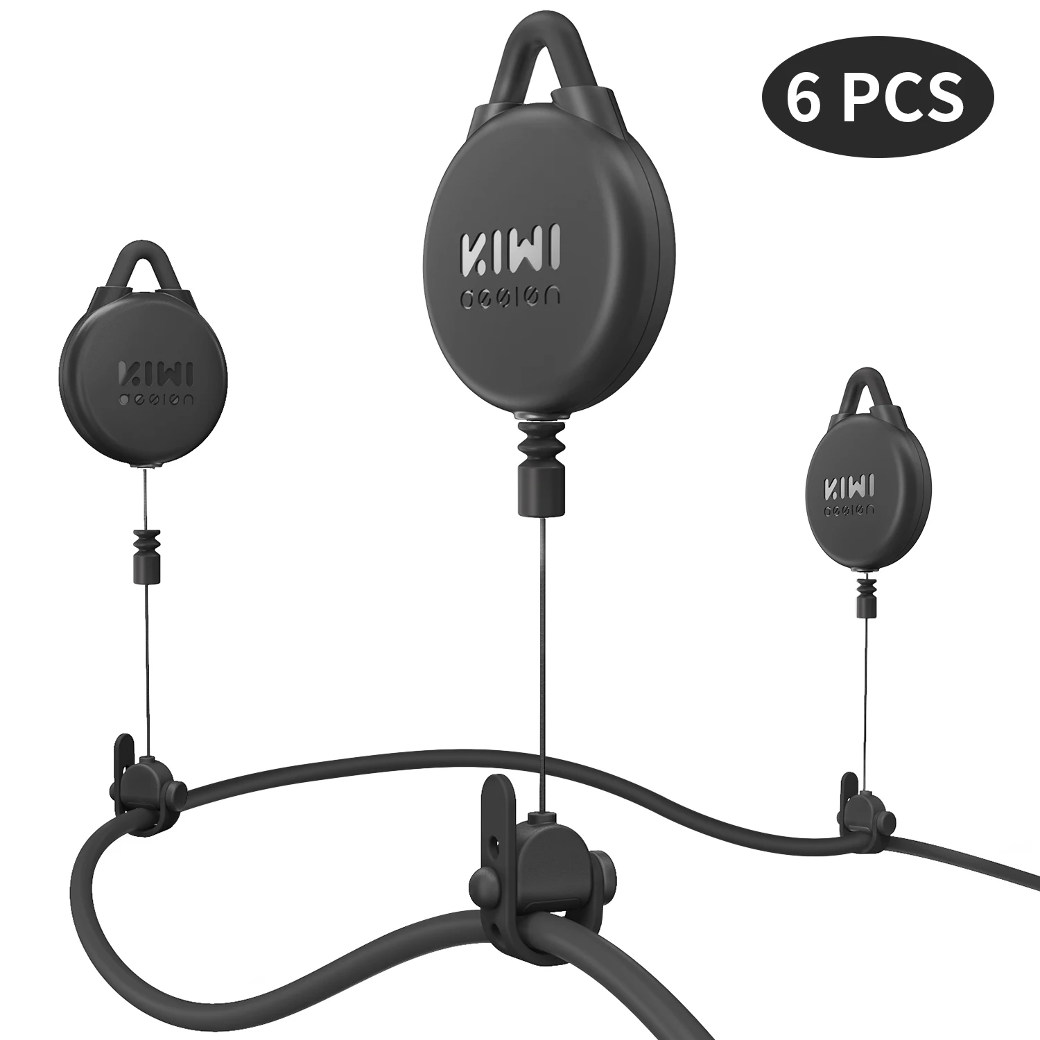 KIWI Design 3pcs Silent VR Cable Pulley System Cable Management for HTC Oculus Rifts/Sony PS/Valve Index VR