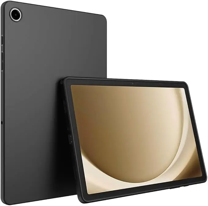 Funda Laudtec para Samsung Galaxy Tab A9 Plus de 11 pulgadas modelo 2023, diseño delgado, acabado mate, cubierta protectora blanda de goma TPU negra
