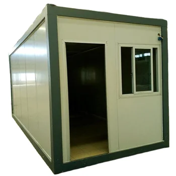 China 2021 coffee shop container prefab used portable cabins low cost bungalow container house plans for sale