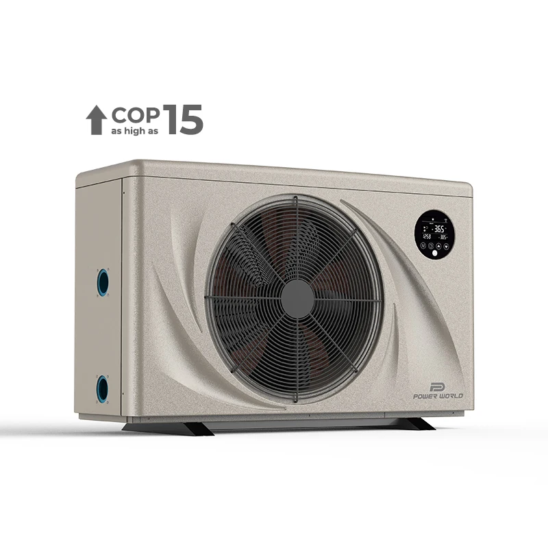 Power World Quiet Pro Series R32 Wifi Control 100m3 Swimming Pool Heater Inverter Heat Pump for Sale