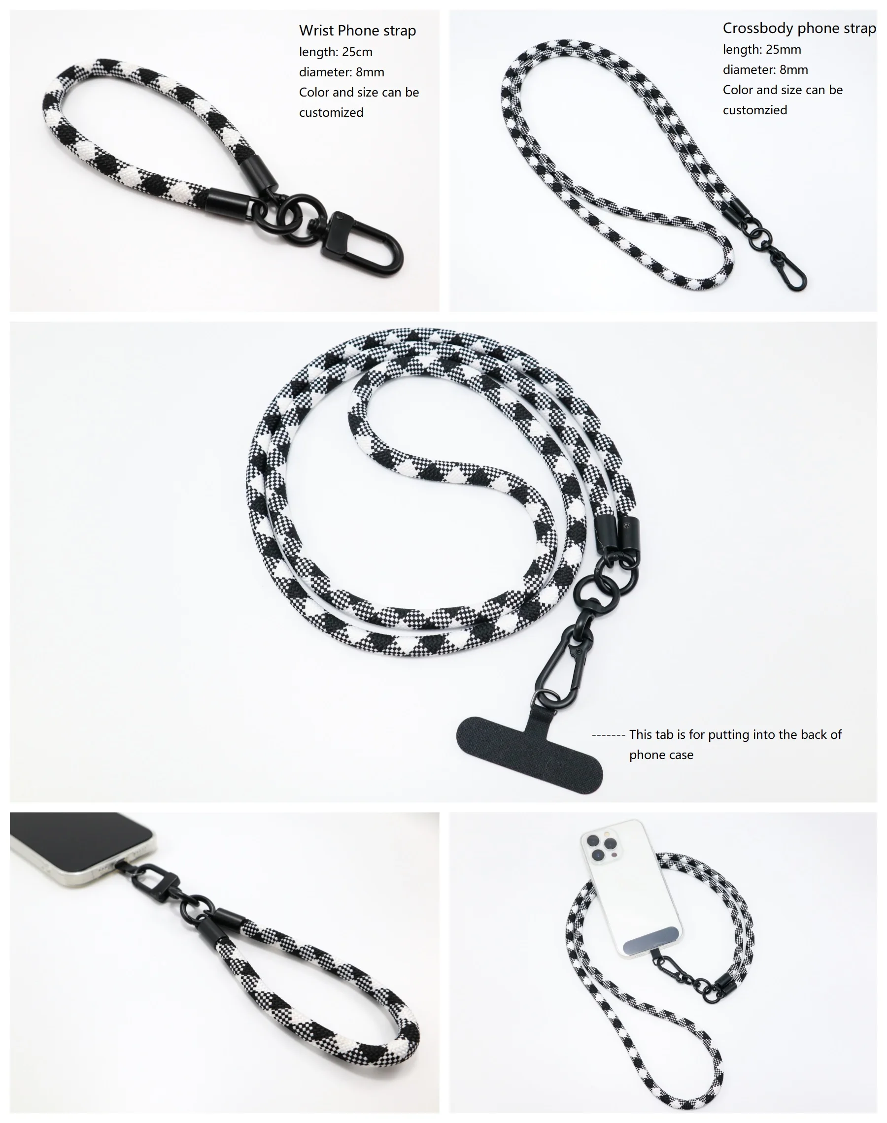 Cell Phone Strap Crossbody Lanyard Custom Mobile Phone Case Chain Neck