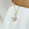 Flower necklace-Gold