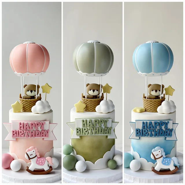 Cartoon Soft Rubber Doll, Children's Birthday Baby First Birthday Cake Display Piece Cake Topper