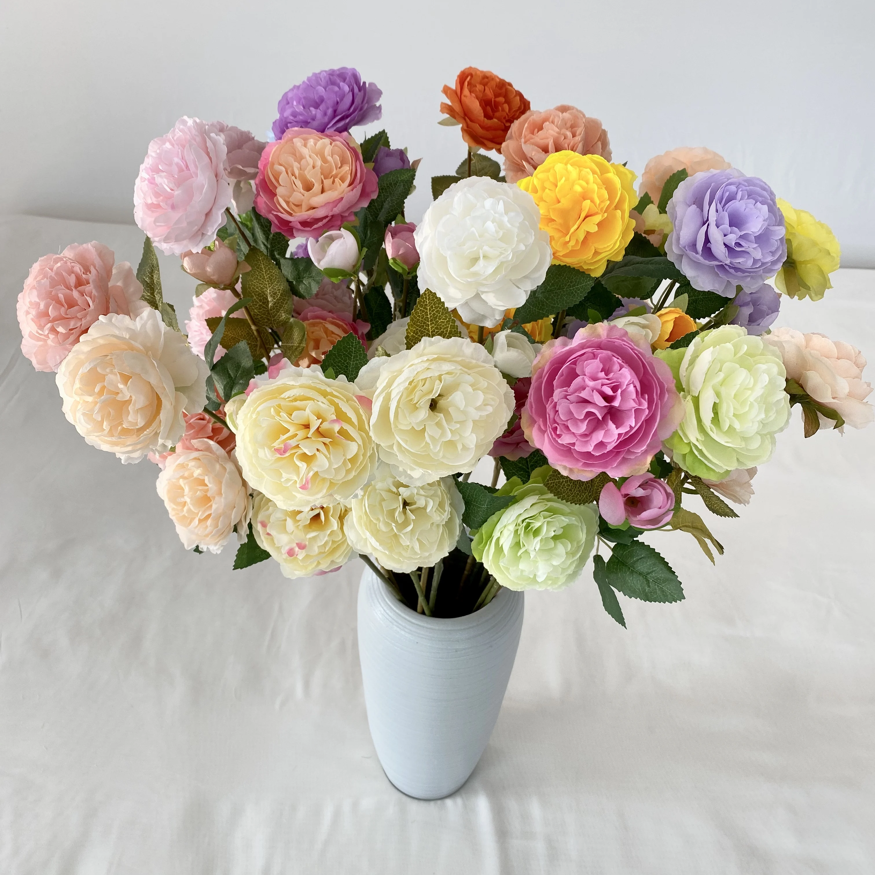 Spot Wholesale Artificial Brazilian Rose Wedding Hotel Decoration ...